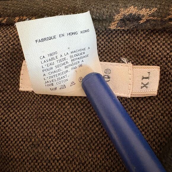 Matinique Geometric Print LS Polo XL - Picture 6 of 10